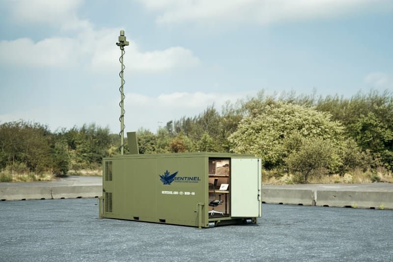 StarForge APEX command and control unit with its sensor tower raised
